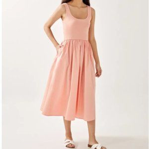 NWT Love Bonito Elosa Contrast Midaxi Dress Baby Pink / M